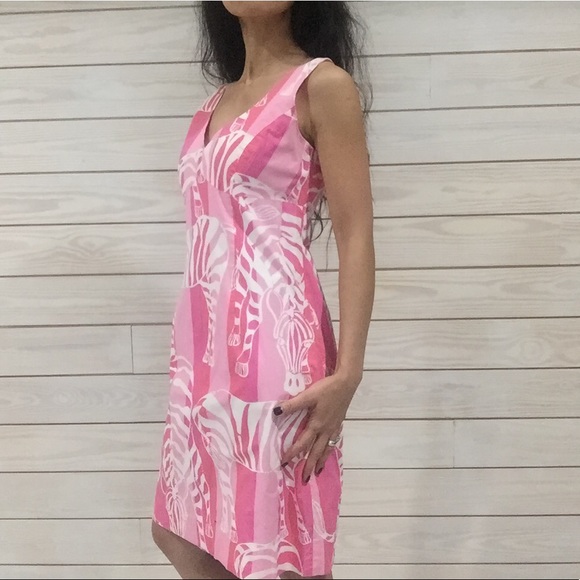 💐 Lilly Pulitzer Elephant Print Dress Size 2 - Picture 4 of 5